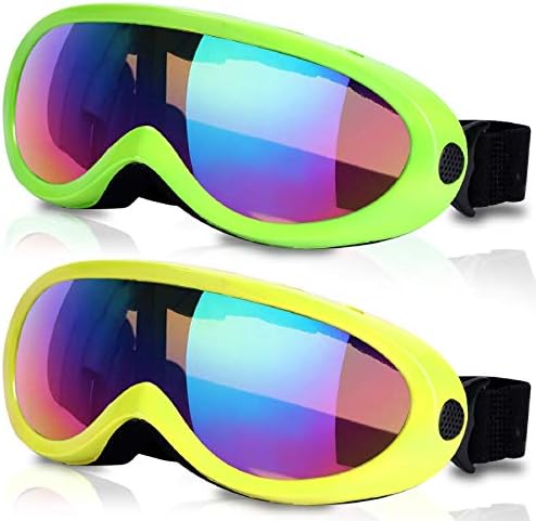 Rngeo Ski Goggles, Pack of 2, Snowboard Goggles for Kids, Boys & Girls, Youth, Men & Women, with...