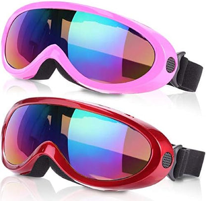 Rngeo Ski Goggles, Pack of 2, Snowboard Goggles for Kids, Boys & Girls, Youth, Men & Women, with...