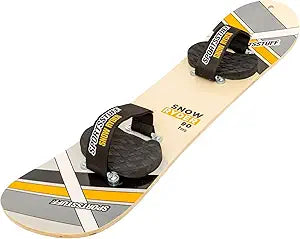 SportsStuff Snow Ryder Hardwood Snowboard, Beginner's Wood Snowboard, Multiple Sizes/Colors