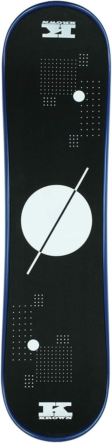 Krown Snowskate Plastic Polymer Skateboard Style Dual Kick Snowboard with Foam Grip – Many Graphics